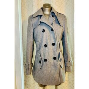 Calvin Klein Lined Gray Pea Coat Jacket Size S